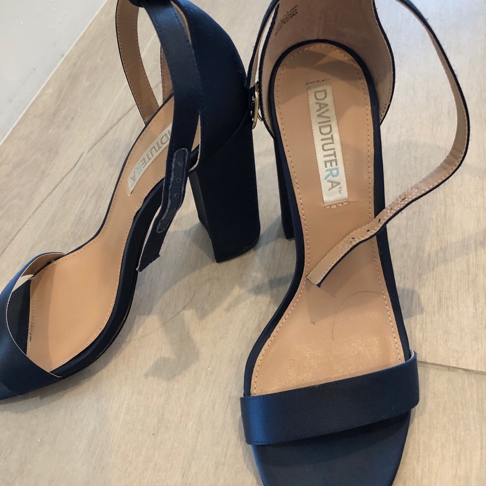 David Tutera Navy Blue Heels
